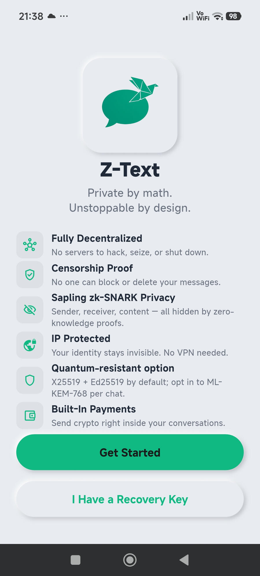 z-text messenger z-text messenger privacy